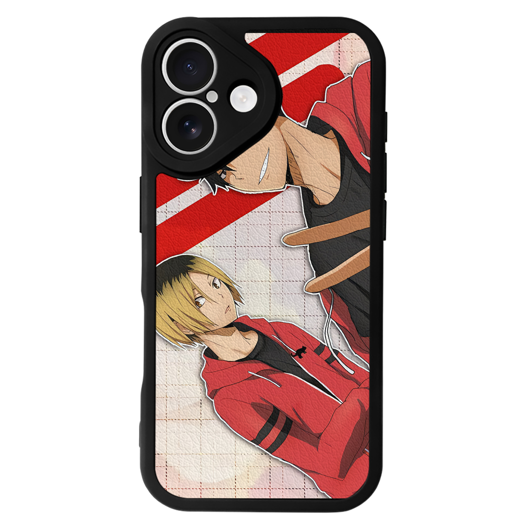 （画像用） ハイキュー!! Haikyu!! 【iPhone 16シリーズ対応】シリコンスマホケース（レザー調） 材質：シリコン
